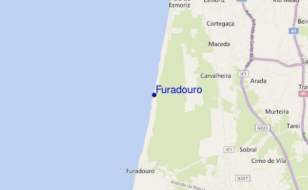 mappa di localizzazione di Furadouro