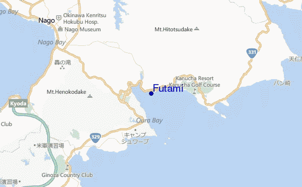 mappa di localizzazione di Futami