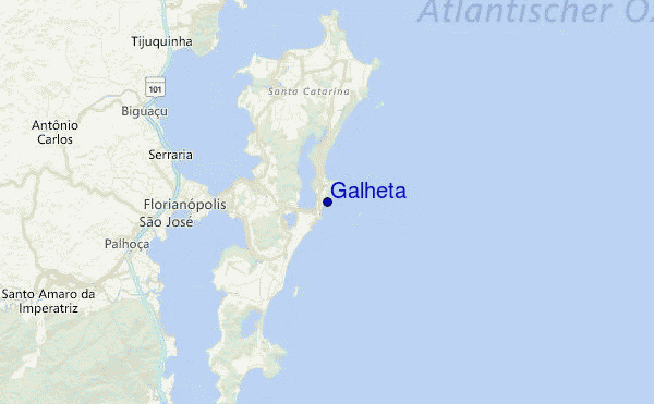 Galheta Location Map