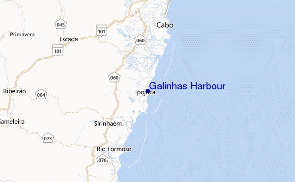 Galinhas Harbour Location Map