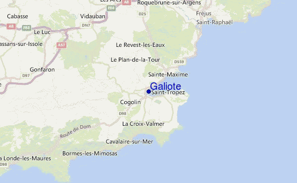 Galiote Location Map