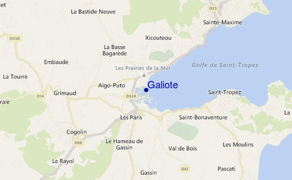 mappa di localizzazione di Galiote