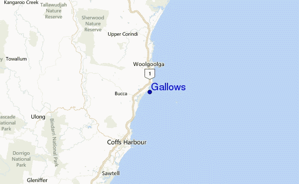 Gallows Location Map