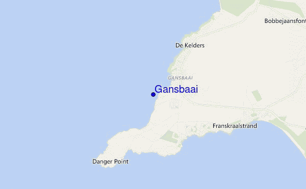 mappa di localizzazione di Gansbaai