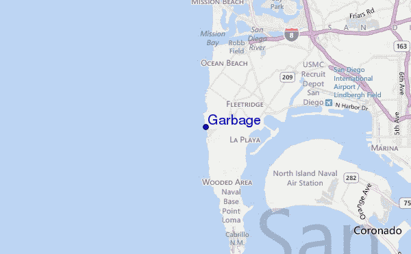 mappa di localizzazione di Garbage