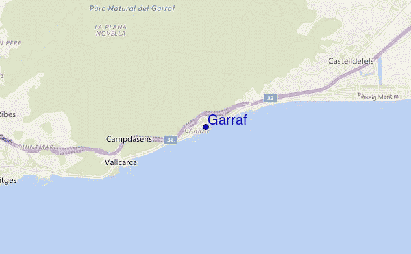 mappa di localizzazione di Garraf