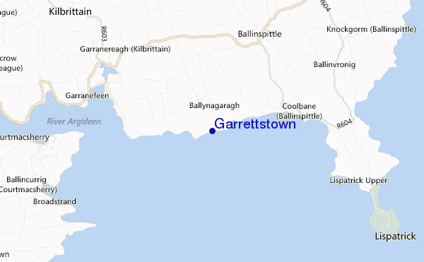 mappa di localizzazione di Garrettstown