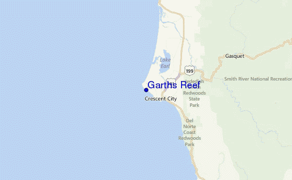 Garths Reef Location Map