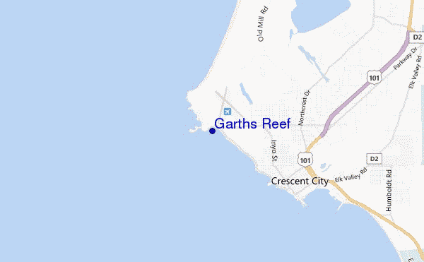 mappa di localizzazione di Garths Reef