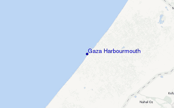 mappa di localizzazione di Gaza Harbourmouth
