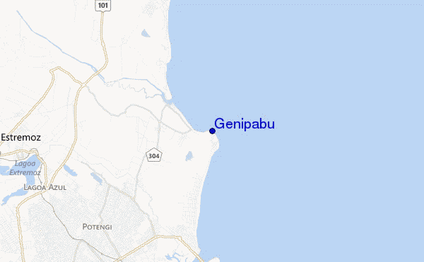 mappa di localizzazione di Genipabu