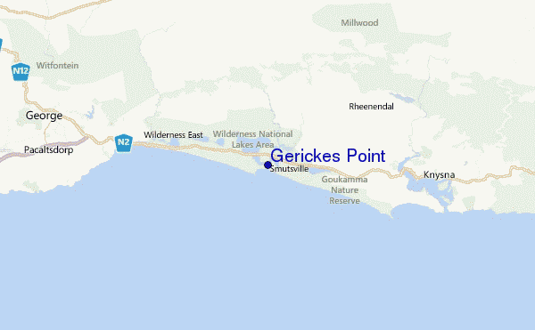 Gerickes Point Location Map