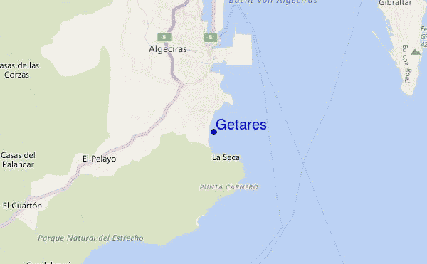 mappa di localizzazione di Getares