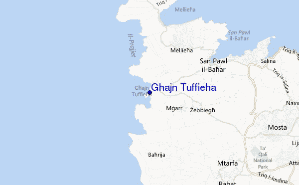 mappa di localizzazione di Ghajn Tuffieha