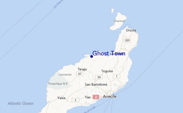 Ghost Town Location Map