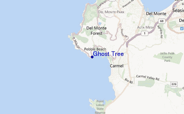 mappa di localizzazione di Ghost Tree