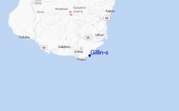 Gillin's Location Map