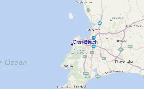 Glen Beach Location Map