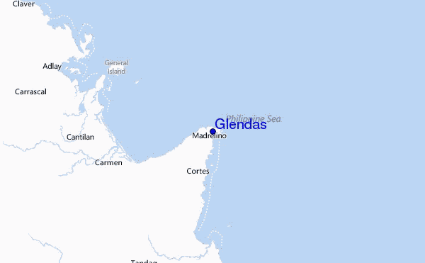 Glendas Location Map