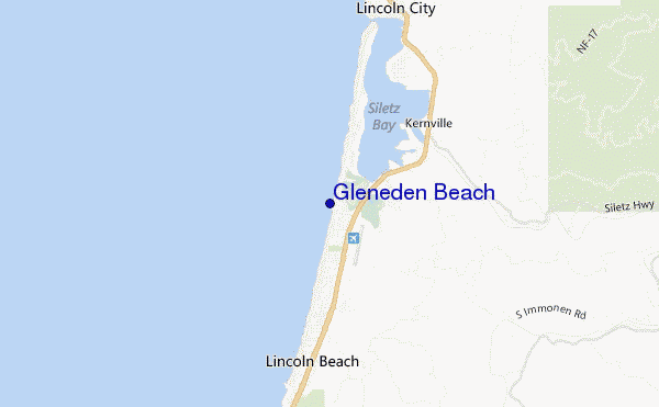 mappa di localizzazione di Gleneden Beach