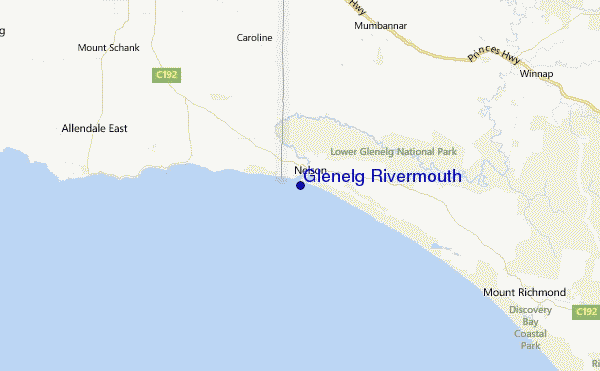 Glenelg Rivermouth Location Map