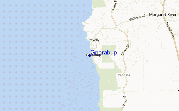 mappa di localizzazione di Gnarabup