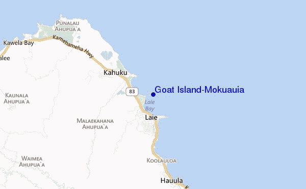 mappa di localizzazione di Goat Island/Mokuauia