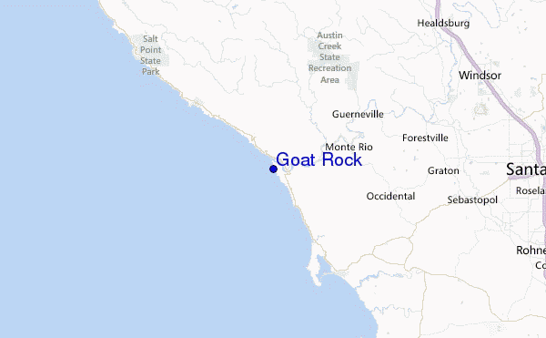 Goat Rock Location Map