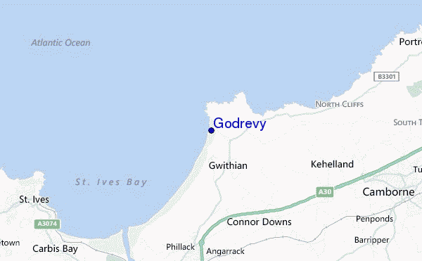 mappa di localizzazione di Godrevy