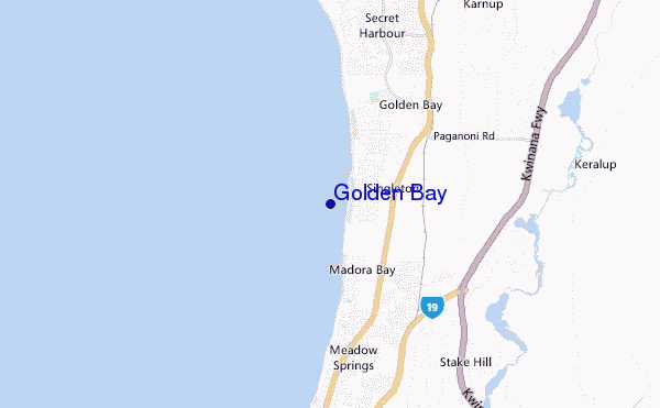 mappa di localizzazione di Golden Bay