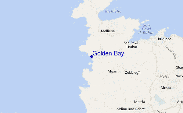 mappa di localizzazione di Golden Bay
