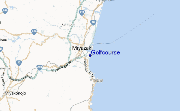 Golfcourse Location Map