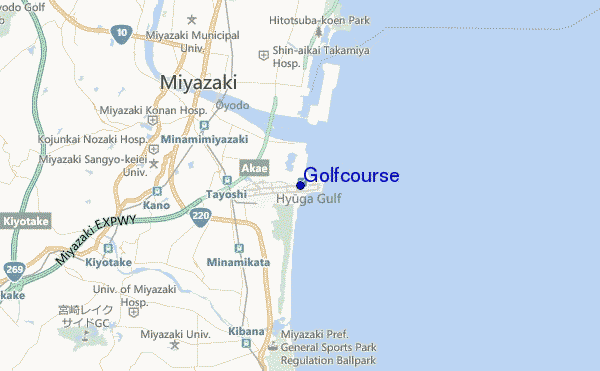 mappa di localizzazione di Golfcourse