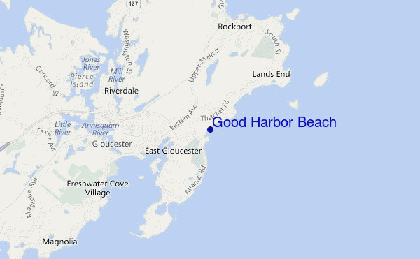 mappa di localizzazione di Good Harbor Beach