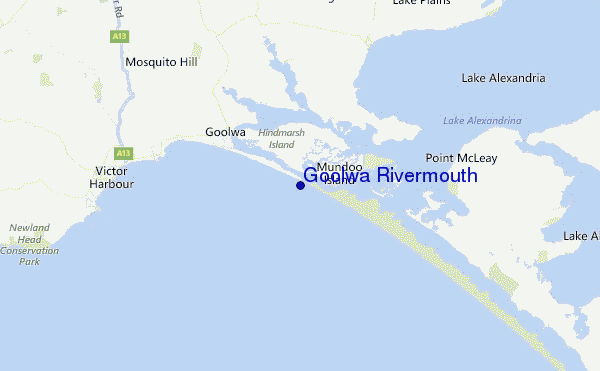 Goolwa Rivermouth Location Map