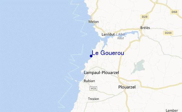 mappa di localizzazione di Le Gouerou