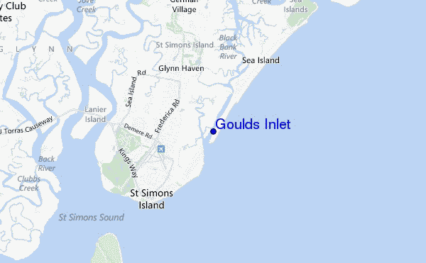 mappa di localizzazione di Goulds Inlet