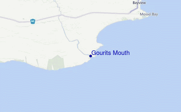 Gourits Mouth Location Map