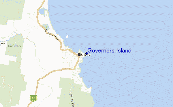 mappa di localizzazione di Governors Island