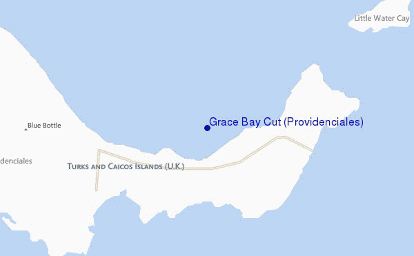 mappa di localizzazione di Grace Bay Cut (Providenciales)