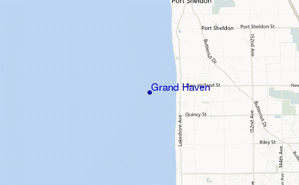 mappa di localizzazione di Grand Haven