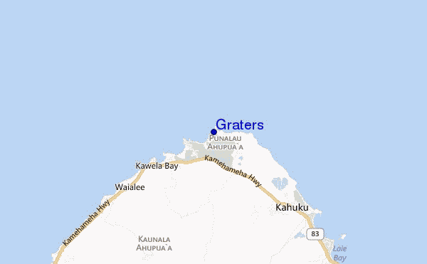 mappa di localizzazione di Graters