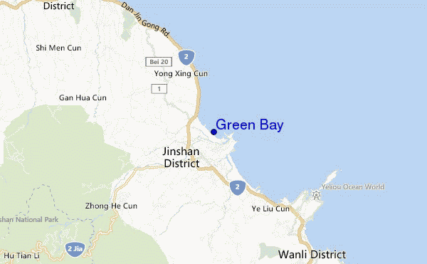 mappa di localizzazione di Green Bay