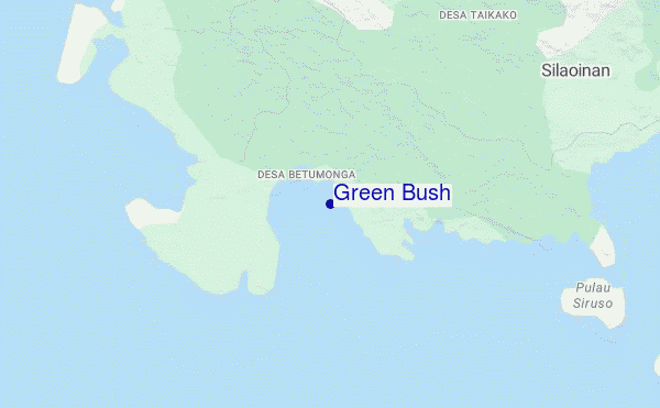 mappa di localizzazione di Green Bush