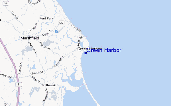 mappa di localizzazione di Green Harbor