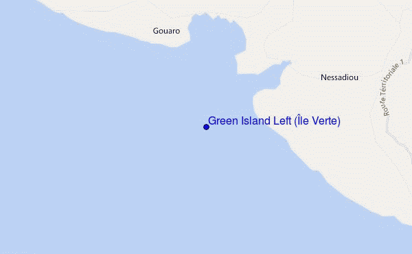mappa di localizzazione di Green Island Left (Île Verte)