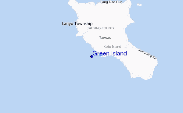 mappa di localizzazione di Green island