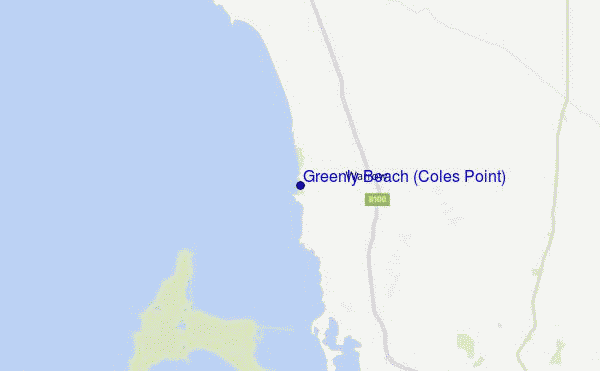 Greenly Beach (Coles Point) Location Map
