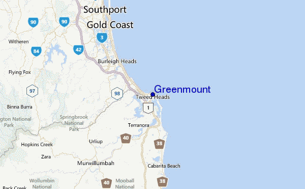 Greenmount Location Map