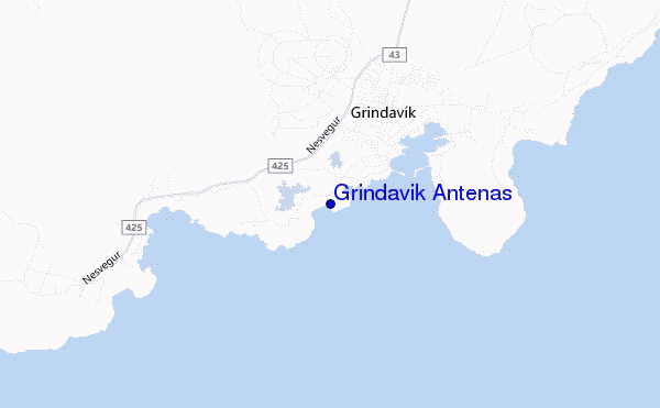 mappa di localizzazione di Grindavik Antenas